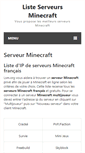 Mobile Screenshot of liste-serveurs-minecraft.org